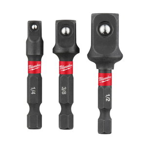Padruniadapterite komplekt trellile 1/4´´, 3 osa, SHOCKWAVE IMPACT DUTY, Milwaukee