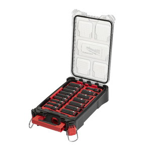 Löökpadrunite komplekt 1/2`` PACKOUT SHOCKWAVE, 16 osa, Milwaukee