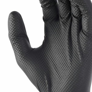 Disposable gloves, nitrile, black, 50 pcs/pack M/8