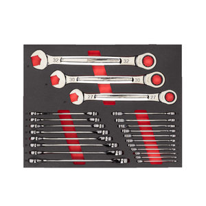 Combination spanners set MAX BITE™ 22 pcs, foam