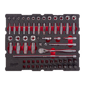 3/8 RCHT SKT PACKOUT FOAM INSERT set, 67-pcs