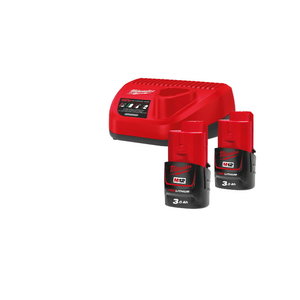 Akku- ja laturisarja NRG-302 M12 2 x 12 V 3,0 Ah, Milwaukee