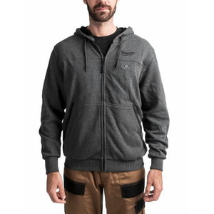 HEATED HOODIE M12 HH GREY3-0, grey M