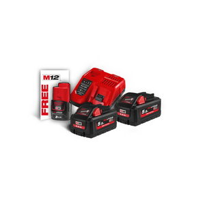Akku- ja akkulaturisarja 18 V & 12 V M18 HNRG-552, Milwaukee