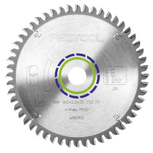 Pjovimo diskas aliuminio profiliams 260x2,4x30, TF68, -5°, Festool