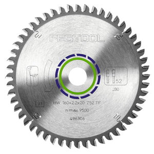 Pjovimo diskas aliuminiui 160x2,2x20, TF52, -5°