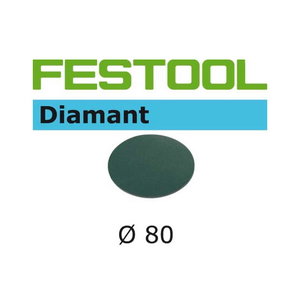 Шлифовальный диск на липучке Velcro Diamant 4шт 80mm P1000, FESTOOL