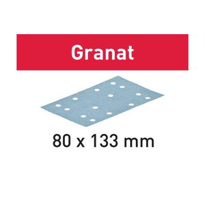 Šlifavimo popierius STF 80x133 P150 GR/100 Granat 100 vnt. 