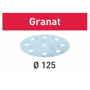 Шлифовальный диск на липучке Velcro Granat 90 отверстий 50шт 125mm P800, FESTOOL