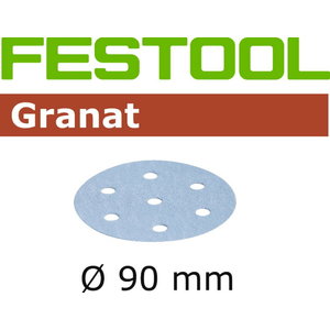 Velcro grinding disc Granat 6 holes 100pcs 90mm P320, Festool