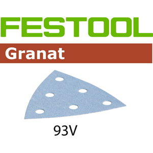 Šlifavimo lapas STF V93/6 P120 GR/100 Granat 100 vnt., Festool
