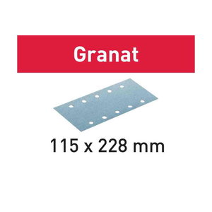 Šlifavimo popierius STF 115X228 P150 GR/100 Granat 100 vnt. 