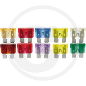 Assorted fuses standard 10pc 