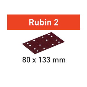 Šlifavimo popierius STF 80X133 P60 RU2/10 Rubin 2 10 vnt. 