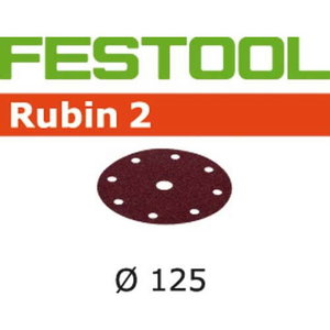 Шлифовальный диск на липучке Velcro Rubin 2 90 отверстий 50шт, FESTOOL