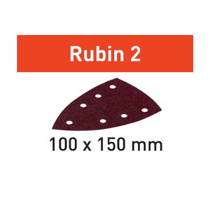 Šlifavimo popierius RUBIN2 / DELTA 100x150/7 / P150 - 10 vnt, Festool