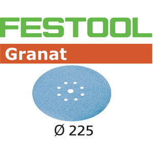 Шлифовальный диск на липучке Velcro Granat 8 отверстий 25шт 225mm P60, FESTOOL