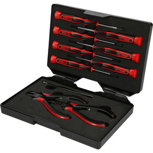 Precision tool set, 10 pcs, KS Tools