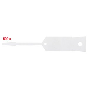 Key chain, blank, pack of 500, white, KS Tools