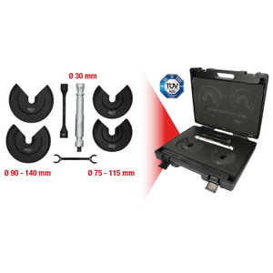 Universal telescopic centre tensioner set for internal sprin