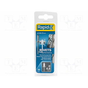 Kniedes Al 4,8x12mm, 50 gab. + Drill C 