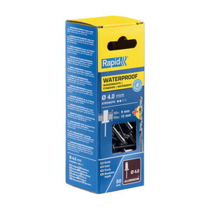 Waterproof rivet 4,0x16mm 50pcs + Drill C, Rapid