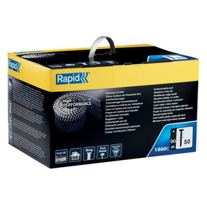 naglas 50/90mm ruļļos rievotas standarta1800 gab. 