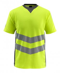HiVis T-krekls Sandwell, dzeltens/tumši pelēks, Mascot