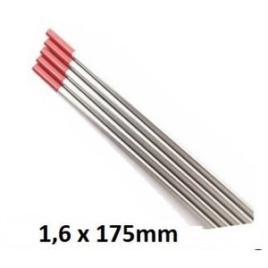 Volframinis elektrodas raudonas WT20 1,6x175mm, MOST