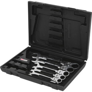 GEARplus flexible locking combination ratcheting spanner set