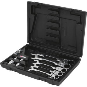 flex head combination spanner set 8-19mm 12-pcs GEAR+  GEAR+