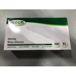 Gloves, nitrile, powderfree, disposable, Blue S, Spino
