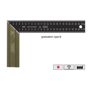Kampainis su liniuote 200x130mm