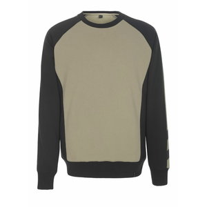 Sweatshirt Witten, light khaki/black L, Mascot