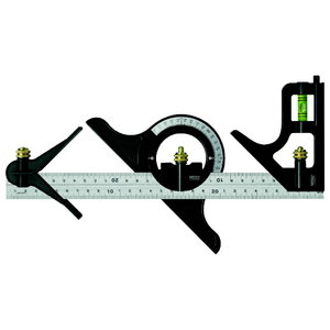 Combination square 300/12 мм with protractor and center head, VOGEL