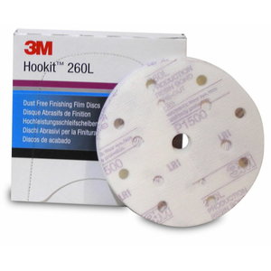 Шлифовальный диск на липучке Velcro 260L/15 Hookit 150mm P600, 3M