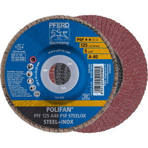 Lameļu disks PSF STEELOX 125mm P40 PFF 125mm P40 PFF, Pferd