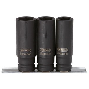 Smūginių galvučių kompl. 1/2'' 17-19-21mm 3vnt gilios