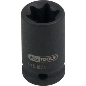 Product image of: Ударная торцовая головка 1/4" Torx, короткая E12, KS Tools