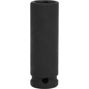 Hex impact socket, long 1/2" 19mm