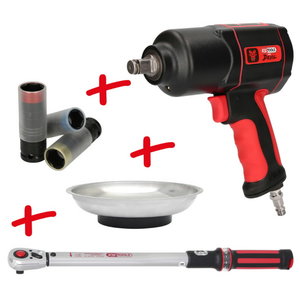 Veržlių atsuktuvas 1/2 "DEVIL rinkinys, 6 dalys, KS Tools