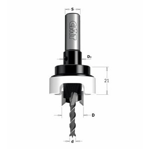 Drill bits with 90° countersink