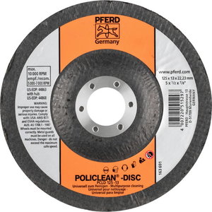 Cleaning disc Policlean PCLD 125x13x22mm, Pferd