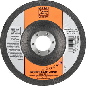 Diskas valymo Policlean PCLD 125x13x22mm, Pferd