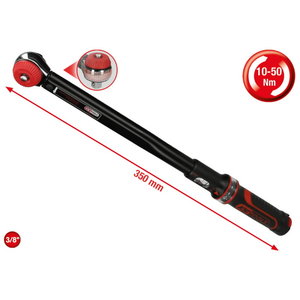 Momentatslēga ERGOTORQUEprecision 3/8´´, 10-50Nm 3/8´´, 10-50Nm, KS Tools