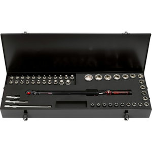 Dinamometrinių  raktų komplektas 1/2" ERGOTORQUE 48 vnt, KS Tools
