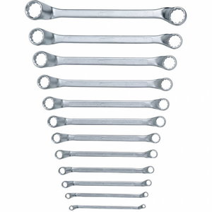 CLASSIC Double ring spanner set, offset, 12 pcs 6-32mm 