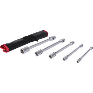 Torx E profile double headed revolving wrench set, 5 pcs
