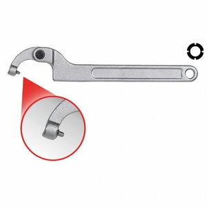 Flexible hook wrench with pin 80-120 mm, KS Tools