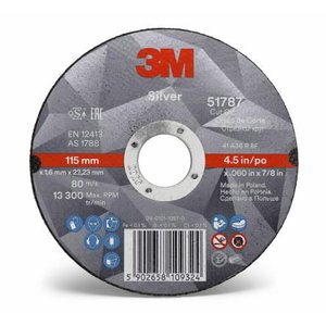 Cutting disc 3M Silver T41 125x1x22,23mm, 3M